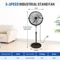thumbnail image 2 of Ventilador de pie simple de lujo, 2 of 5