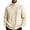 Beige, variant on Fleece Lined Sweaters for Men Big and Tall Long Sleeve Turtleneck Sweater Solid Shirt for Outdoor