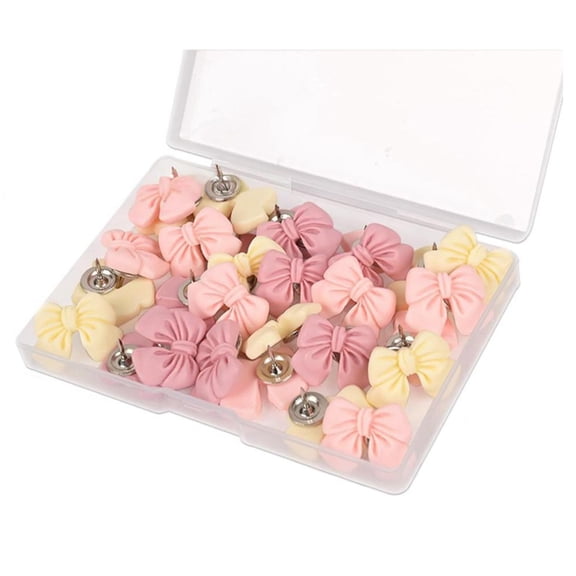Pack Of 30 Resin Push Pins For Bulletin Boards Safe Office