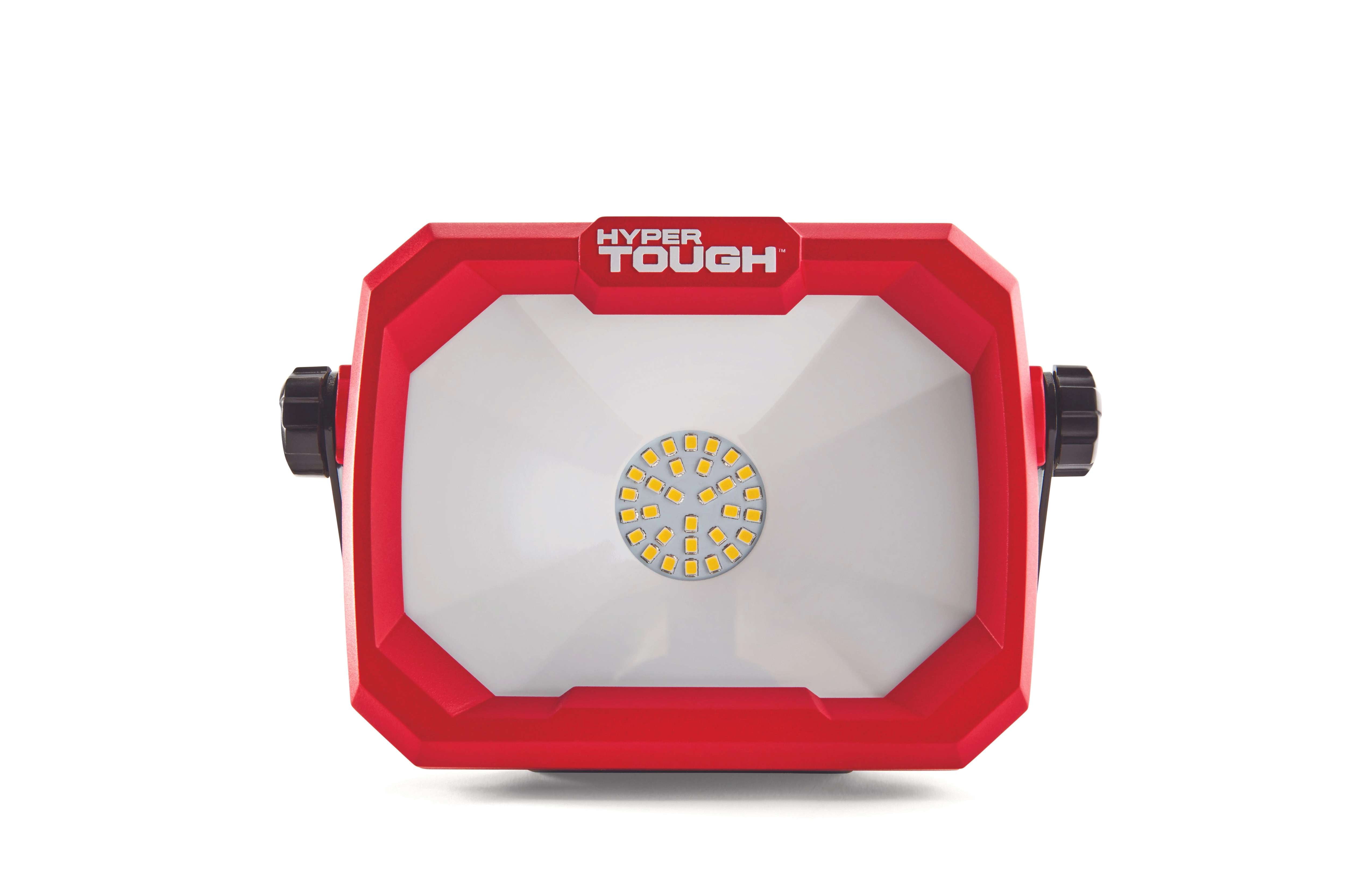 (4 pack) Hyper Tough 2500-Lumen LED Portable Work Light, 360° Swivel Head, Fold-Flat Stand, 5-ft Corded Power, Indoor Jobsite, Garage & Workshop Light, 1 Pack