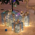 thumbnail image 1 of Cajas de regalo con adornos LED de Navidad, 3 uds., decoraciones para el hogar para fiestas de Navidad, decoraciones para patio, caja de regalo Wmkox8yii gf9974, 1 of 2