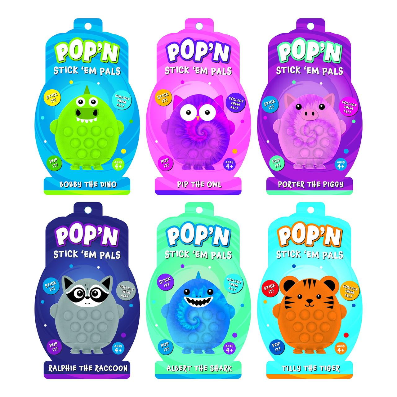 Best Brands Everyday Monster Pop'n Stick 'Em Pals for Kids Ages 4+.