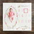 thumbnail image 4 of Gerber Organic Milestone Blanket, Hearts, 4 of 6