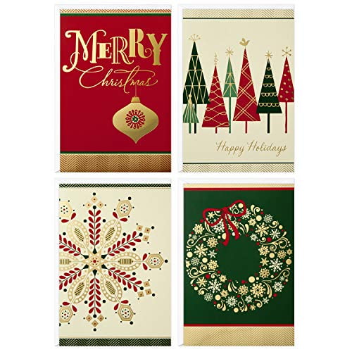Image Arts Boxed Christmas Cards Assortment, Elegant Icons (4 Designs