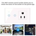 thumbnail image 4 of Naiovety Enchufe de pared inteligente enchufe de EE. UU. WiFi temporizador inalámbrico Control remoto interruptor de pantalla táctil toma de corriente Electrodomésticos TYPE1 NO1 Naiovety HA005243-02, 4 of 6