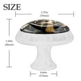 thumbnail image 4 of 4 Pcs Round White Knobs for Kitchen Cabinet Cupboard Dresser Bookcase halloween broom Drawer Pulls Handles Home Decor, 4 of 8