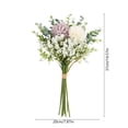 thumbnail image 3 of Artificial Green Plants Baby's Breath Hydrangea Wedding Bouquets Home Decor Photography Props Artificial Flowers, 3 of 6