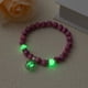 thumbnail image 1 of Pulsera elástica de cuentas de loto con turquesa roja, pulsera luminosa de energía de yoga, pulsera de cuentas de turquesa, 1 of 5