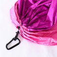 thumbnail image 3 of Cama ligera para dormir con columpio en frío y , hamaca plegable para colgar en la playa de viaje con correas de árbol y mosquetón de acero inoxi - Morado y rosa, 260X140cm Sunnimix Hamaca colgante plegable, 3 of 8