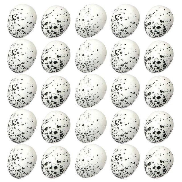 40pcs Artificial Bird Egg Easter Egg Ornaments Easter Foam Bird Egg Decoration Party Favor