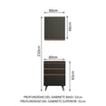 thumbnail image 3 of Kit Cocina Integral Modular Madesa Reims 60cm Color Negro 1, 3 of 10