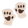 thumbnail image 2 of Guantes de medio dedo ANGGREK con pata de gato de terciopelo cómodo, 2 of 7