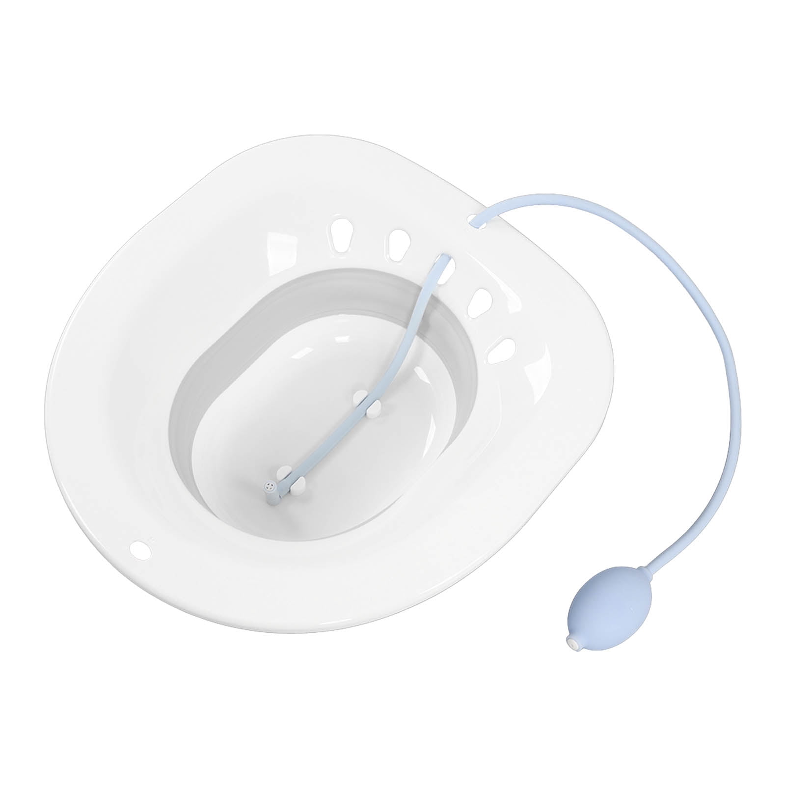 Toilet Sitz Bath, Squat Free Reduce Pain Sitz Bath Spill Proof With