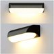 thumbnail image 2 of 12W IP65 Lámpara de pared LED moderna para exteriores Lámpara de pared impermeable/Aluminio + Acrílico / 3000K Blanco cálido/Luz de pared LED, 26X10X8CM [Clase de eficiencia energética A+] TUNC Sencillez, 2 of 5