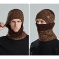 thumbnail image 3 of WonderWiz 3-Piece Winter Beanie Hat, Scarf and Touchscreen Gloves Set for Men and Women, Fleece Lined Knit Warm Hat Coffee One size, 3 of 3