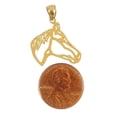 thumbnail image 3 of 14K Yellow Gold Cut-out Horse Pendant, 3 of 4