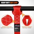 thumbnail image 3 of Nilight Soft Loop 1.7”×17" Motorcycle Tie Down Straps Heavy Duty 12000Lbs Max Break Strength for Securing ATV UTV Kayak Moving Cargo (8PK-Red), 3 of 8