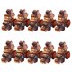 thumbnail image 2 of 10 Piezas de Plástico para Mujer, Pinzas de Garra de cabellero Grandes, Pinzas de Pinza de Mariposa, 87x 48mm marrón, 2 of 9