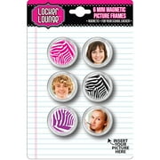 Locker Lounge Zebra 6 Pc Locker Magnets