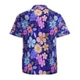 thumbnail image 3 of High Quality Hawaiian Shirts for Men Short Sleeve Aloha Beach Shirt Floral Summer Casual Button Down Shirts Blouses MG3ICJ, 3 of 7