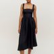 thumbnail image 1 of Vestido de fiesta con corsé para mujer Vestido a media pierna con tiras y ribete de encaje Vestidos sencillos y fluidos de una línea FLhrweasw Nuevo, 1 of 7