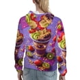 thumbnail image 7 of Honeii Fruit Parfait Colorful Pattern Womens Oversized Hoodies Long Sleeve Sweatshirts Pullover Fall Outfits with Pocket-X-Large, 7 of 7