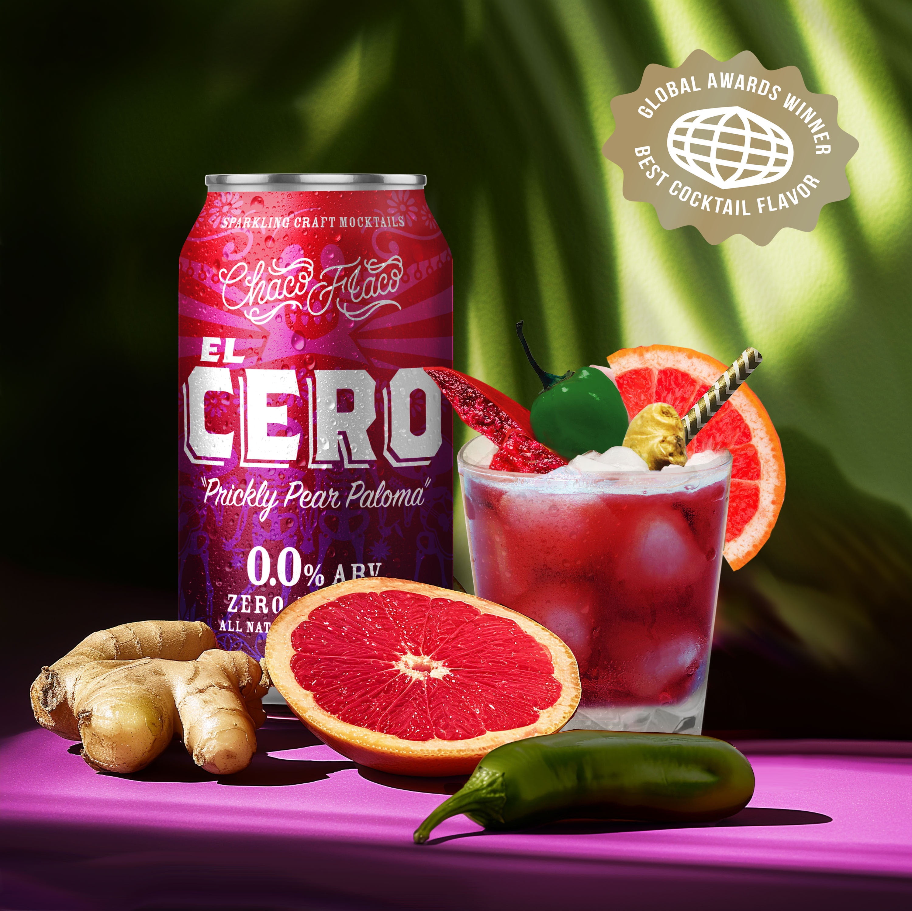 Chaco Flaco El Cero Prickly Pear Paloma – Sparkling Non Alcoholic