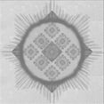 thumbnail image 1 of Ahgly Company Indoor Square Patterned Gunmetal Gray Area Rugs, 8' Square, 1 of 6