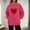 Hot Pink, variant on Zorckvet Heart Print Sweatshirts for Women Pullover Trendy Shirts Plus Size Valentine's Day Long Sleeve Crewneck Womens Tops Fashion
