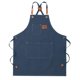 thumbnail image 4 of Delantal de chef de lona con peto ajustable, bolsillos, tirantes cruzados en la espalda e impermeable. Azul, 4 of 9