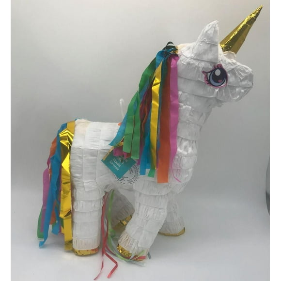 Unicorn Pinata, Unicorn Pinata with Gold horn