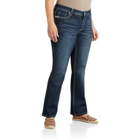 Faded Glory Women's Plus-Size Quincy Bootcut Jeans - Walmart.com