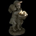 thumbnail image 3 of Northlight Solar Lighted Hugging Girl and Boy Outdoor Garden Statue - 16", 3 of 9