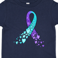 thumbnail image 4 of Inktastic Suicide Prevention Ribbon with Blue and Purple Hearts Boys or Girls Toddler T-Shirt, 4 of 5