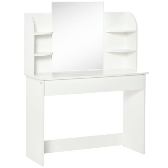 Dressing Table With Makeup Mirror And Drawers