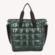 thumbnail image 4 of Bolsa Bolso de mano acolchado de algodón para mujer, bolso de hombro grande con cremallera (verde) JShteea Para Estrenar, 4 of 4