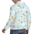 thumbnail image 6 of Fotbe Men's Hoodie with Space With Dino Astronauts Pattern - Kangaroo Pocket Pullover Hooded Sweatshirt, Perfect for Daily Wear, Travel, and Home-Medium, 6 of 7