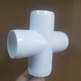 thumbnail image 2 of Accesorio de tubería de cuatro vías de UPVC de grado de muebles ASTM SCH40, junta de plástico cruzada de cuatro vías, 2 of 4