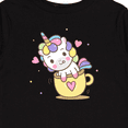 thumbnail image 4 of Inktastic Teacup Unicorn Boys or Girls Long Sleeve Toddler T-Shirt, 4 of 5