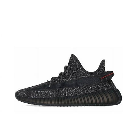 

350V2 Black Full Star Black mesh fabric comfortable sports shock absorbent breathable lightweight low-top life casual shoes for men and women black FU9007