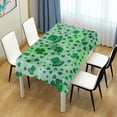 thumbnail image 7 of Coolnut St Patrick's Day Clover Tablecloth, Waterproof Washable Polyester Square Table Cover, Durable Tablecloth for Kitchen Dining Table Party Decor, 60"X 60", 7 of 7