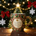 thumbnail image 4 of 4.72in Handcrafted Seaglass Mug, Beautiful Christmas Cup with Iridescent Inlays, Perfect for Festive Drinks and Holiday Gifts, 4 of 7