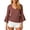 Wine#34, variant on UVEASISHA Bow Back Blouse Women 3/4 Bell Sleeve Dressy Tops Open Back Tie Shirts Loose Fit Summer Party Vacation Date Night Blouses White XL