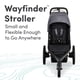 thumbnail image 2 of BOB Gear Wayfinder Jogging Stroller with Independent Dual Suspension, Air-Filled Tires, and 75-Pound Weight Capacity, Storm, 2 of 5
