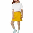 thumbnail image 2 of KAUOD Girls Athletic Skorts Tennis Skirt Elastic Waist Golf Workout Skirts Flowy Running School 𝗨niform Mini Skirt, 2 of 5