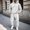 White, variant on Liuinsasek Men's 2 Piece Sweatpants Set Winter Solid-Color Hooded Long-Sleeve Sweatshirt and Pocketed Tapered Sweatpants Fashionable Casual Sportswear