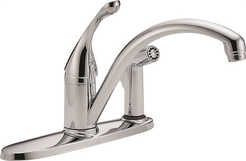 Delta 340-DST Collins Single Handle Kitchen Faucet with Integral Spray