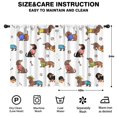 thumbnail image 2 of Blackout Kids Curtains,Dachshund Footprint Bone Childrens Insulated Curtains Set Of 2,Bedroom Essentials,Toddler Room Decor 42x54in(106x137cm), 2 of 4
