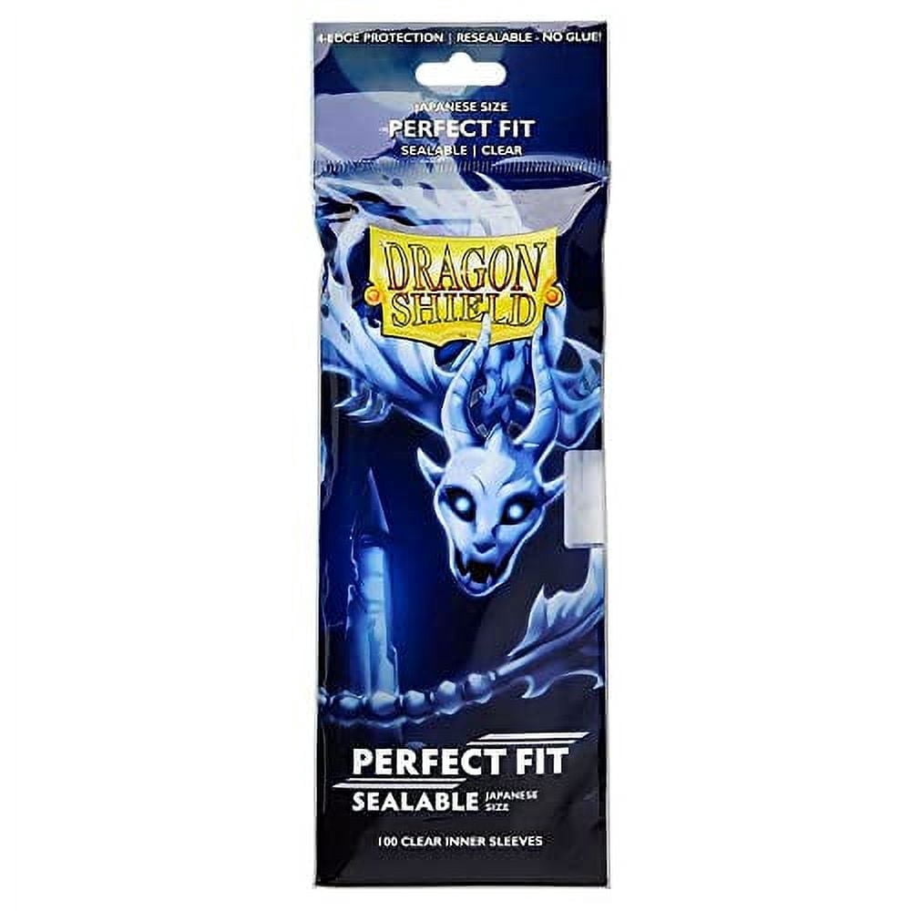 5 Packs Dragon Shield Clear Japanese Sealable Inner Sleeves 100 ct Card Value Bundle!