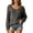Gray, variant on Deep V Neck Knit Sweater for Women Soft Casual Drop Shoulder Balloon Long Sleeve Knit Tops Relaxed Fit Solid Color Layer Pullovers L